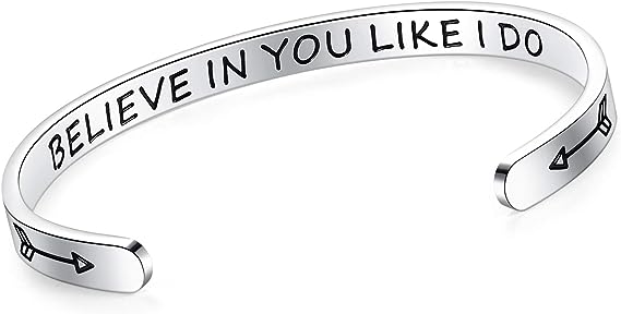 Stay Inspired and Motivated with SAM LORI’s Inspirational Stainless Steel Bracelet