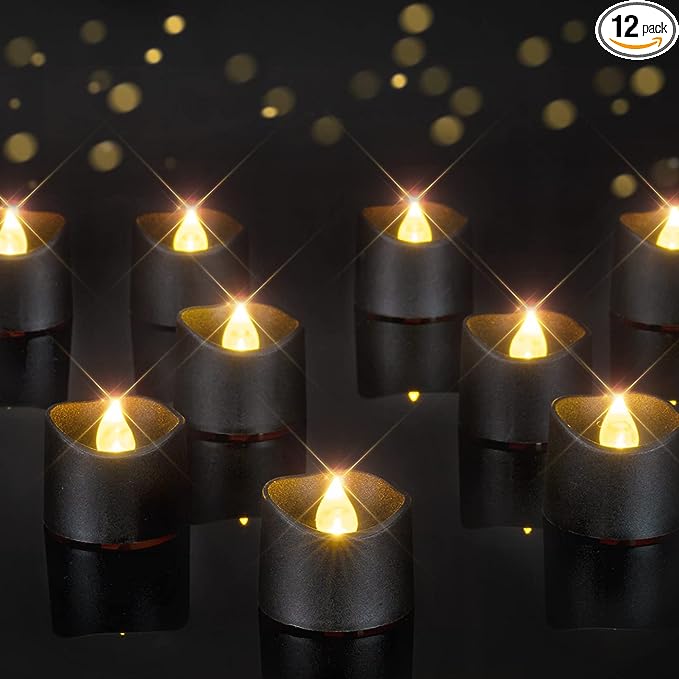 Create Spooky Ambiance with Homemory Flameless Flickering Halloween Candles!