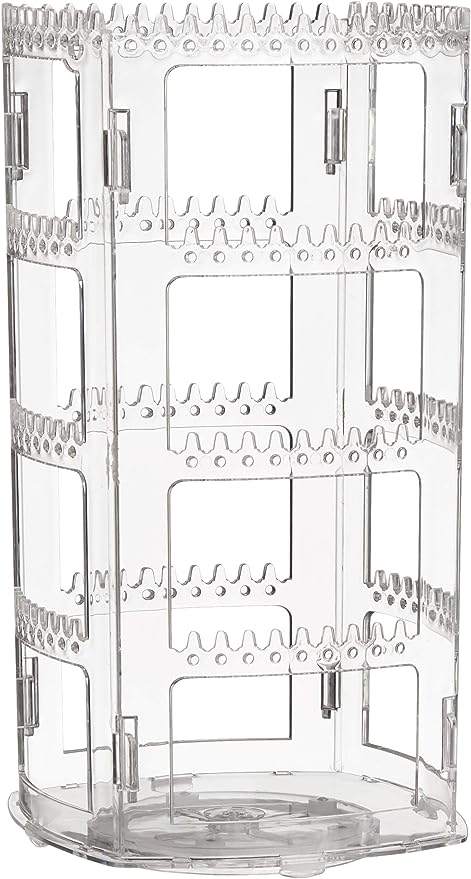 Keep Your Jewelry Collection Stylishly Organized with the Sooyee Rotating Jewelry Organizer!